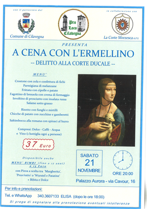 A cena con l'Ermellino - Delitto alla corte ducale -